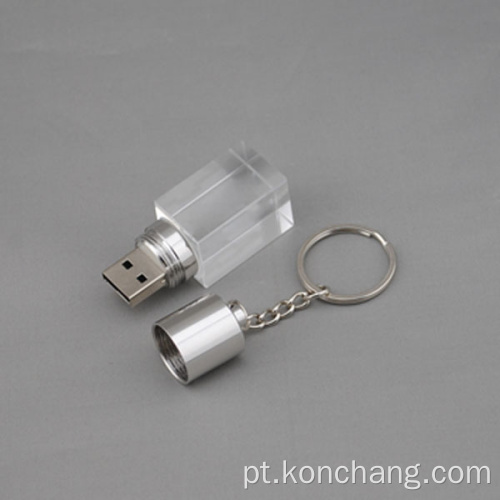 Unidade flash USB de vidro de garrafa personalizada